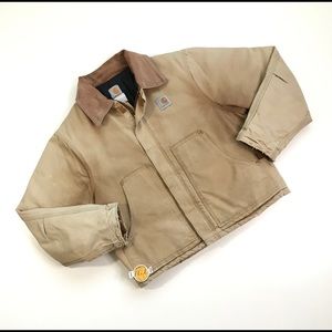 CARHARTT J22 QUILT LINED JACKET COAT LARGE L MENS